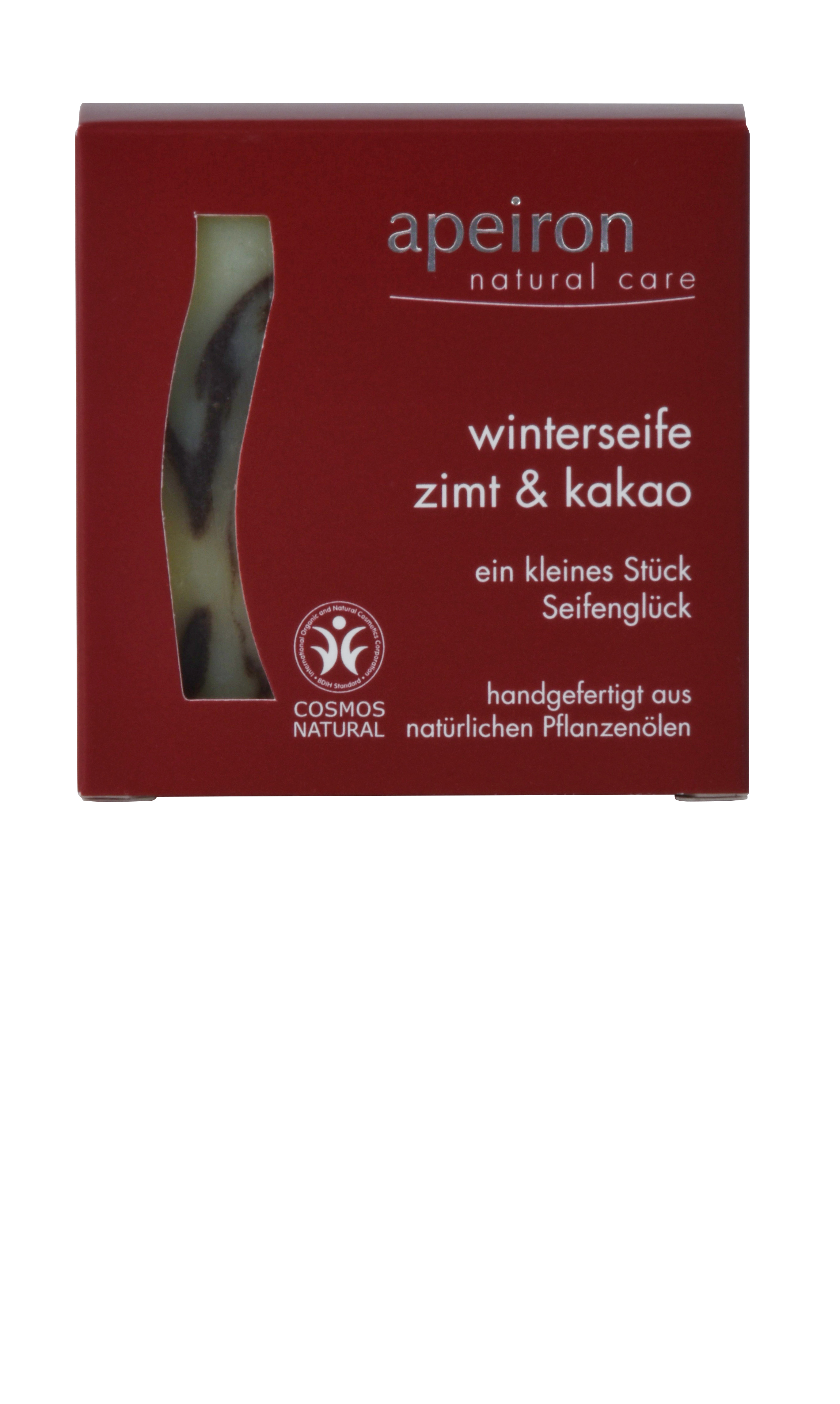 Apeiron natural care Winterseife Zimt & Kakao