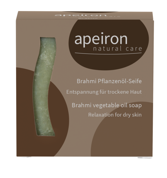 apeiron Pflanzenöl-Seife Brahmi 100g - Entspannung für trockene Haut